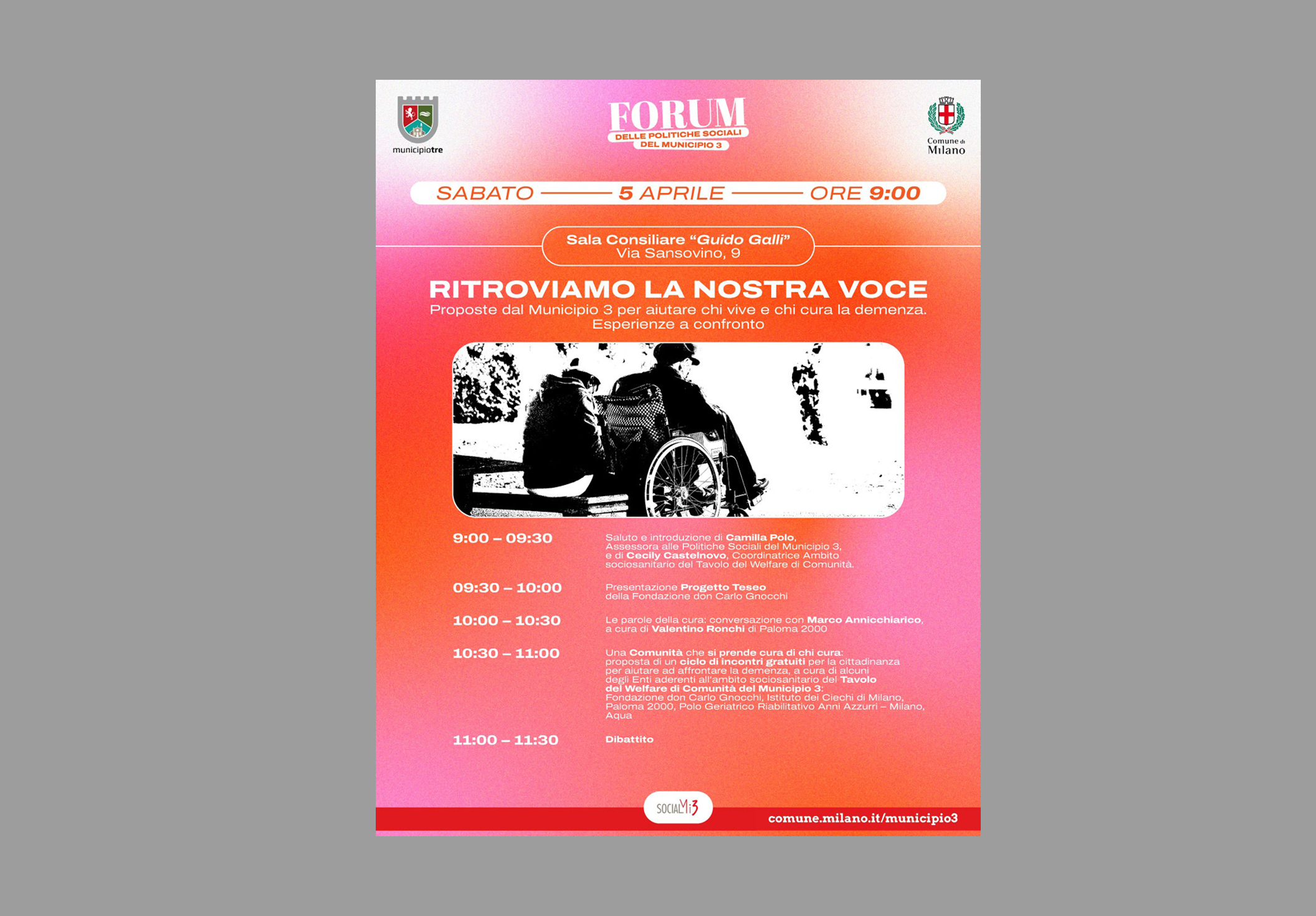 Con Marco Annicchiarico al Forum delle politiche sociali